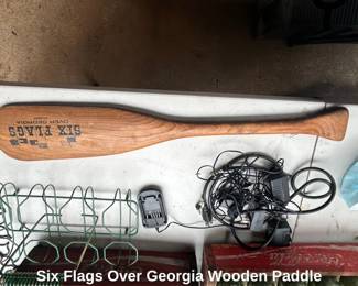 Six Flags Over Georgia Wooden Paddle