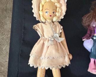 Vintage Wooden Flip Over Doll