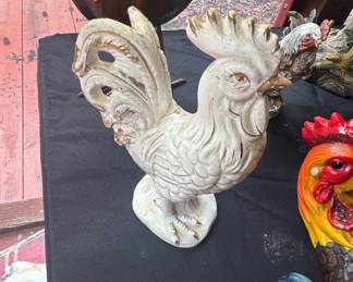Vintage Japanese Ceramic Rooster Figurine