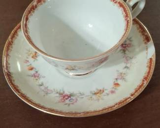 Cherry China Teacup and Saucer Set second image