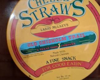Larry Mulkeys Old Chisholm Trail Cheese Straws Tin  Original Flavor