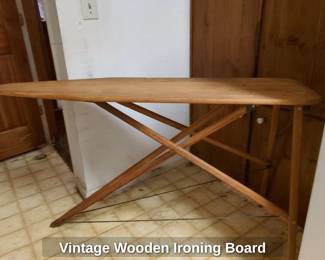 Vintage Wooden Ironing Board