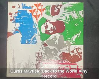 Curtis Mayfield Back to the World Vinyl Record second image