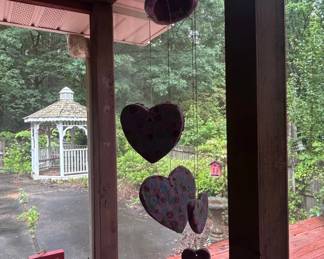 Handmade HeartShaped Wind Chime