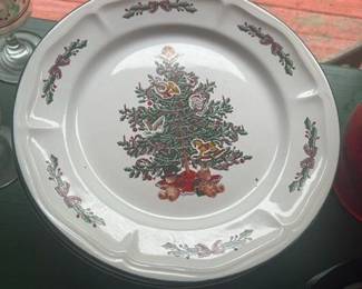 Stoneware Christmas Tree Plate