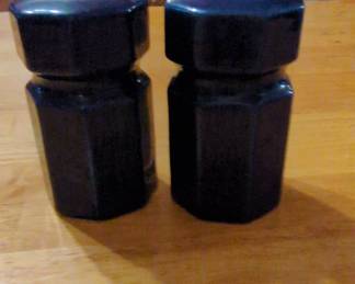 Cobalt Blue Ceramic Salt and Pepper Shakers