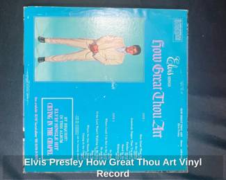 Elvis Presley How Great Thou Art Vinyl Record second image