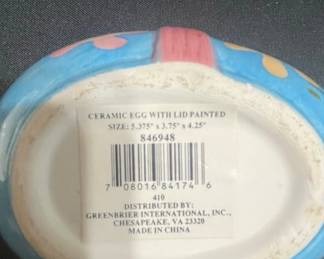 Ceramic Egg with Lid third image