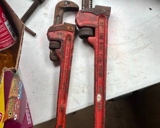 Ridge Tool Co. and Erie Tool Works Pipe Wrenches