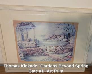 Thomas Kinkade Gardens Beyond Spring Gate  Art Print