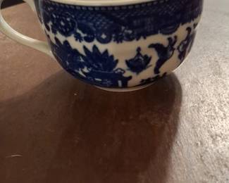 Vintage Blue Willow Teacup and Saucer Made in Japan