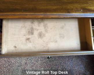 Vintage Roll Top Desk third image