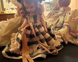 Nancy Ann Storybook Doll with Striped Dress