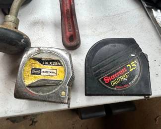 Craftsman ft Metal Measuring Tape and Starrett Digitape ft Electronic Measuring Tape