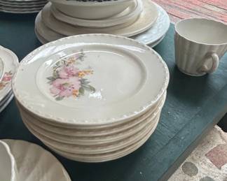 Vintage Harker Pottery Wild Rose Dinnerware Set