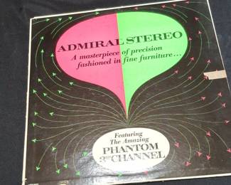 Admiral Stereophonic Demonstration Record  Phantom third Channel