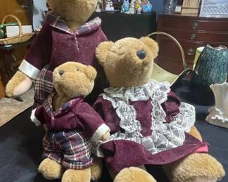 Collection of Three Boyds Bears Plush Toys