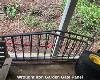 Wrought Iron Garden Gate Panel