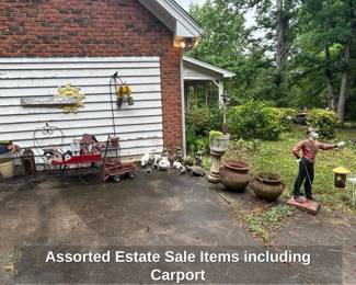 Assorted Estate Sale Items including Carport third image