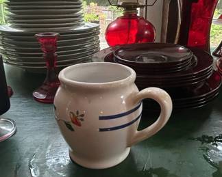 Longaberger Woven Traditions Classic Blue Tea Set third image
