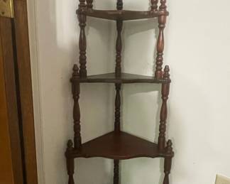 Vintage Victorian Style Corner Whatnot Shelf