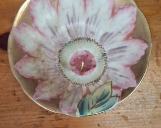 Ohashi China Hand Painted Floral Trinket Dish