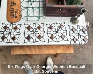 Six Flags Over Georgia Wooden Baseball Bat Souvenir