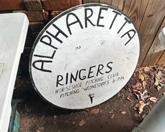 Alpharetta Ringers Horseshoe Pitching Club Sign