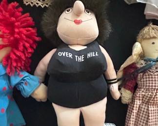 Vintage Over The Hill Stress Doll