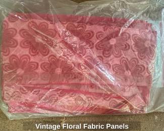 Vintage Floral Fabric Panels