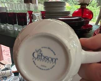 Gibson Leaf Embossed Ceramic Mug second image