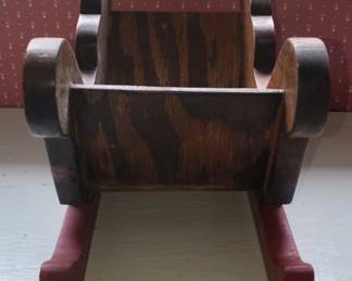 Wooden SledShaped Basket