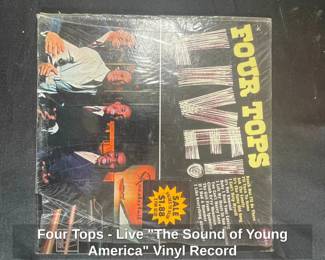 Four Tops  Live The Sound of Young America Vinyl Record