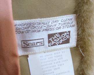 Sears The Fashion Place Faux Fur Coat second image
