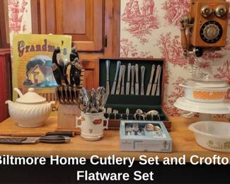 Biltmore Home Cutlery Set and Crofton Flatware Set