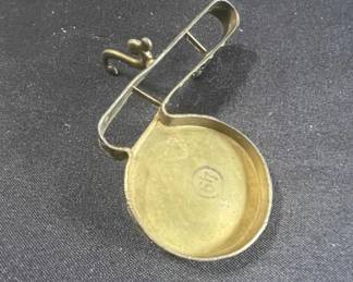 Victorian SilverPlated Snuff Box with Figural Mount and Clip second image