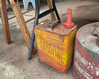 Vintage Stancan Gallon GASOLINE Tin Can