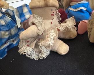 Handmade Sock Doll with Lace Trim