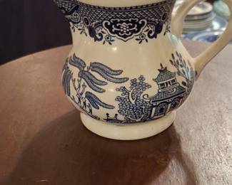 Churchill Blue Willow Pitcher