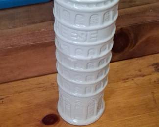 Leaning Tower of Pisa Ceramic Salt and Pepper Shakers