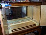 Inside of cocktail cabinet