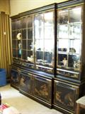 Lighted oriental hutch