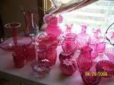 Fenton and more Cranberry glass