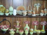 Burmese Fenton glassware