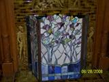 Stained Glass Fireplace Screen. A must see!