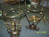 Beautiful glass top end tables in great shape