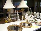 More lamps, mirrors, decorative pieces