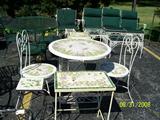 Mosaic wrought iron Patio furniture