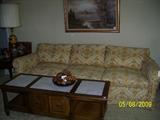 Down filled couch
