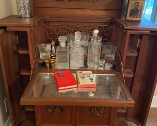 Carved Teak Bar